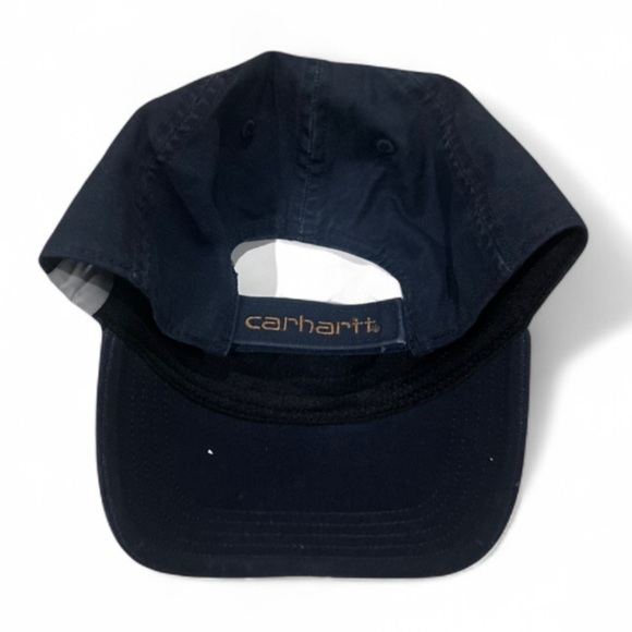 NWT Men’s Carhartt Navy Blue Cotton Canvas Baseball Cap - Picture 3 of 4